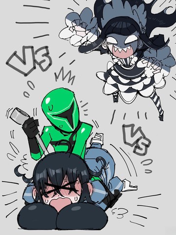 类似战队英雄绿侠对战怪人微缩君与汗蒸酱的精品漫画合集连载版